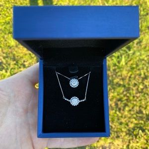 Moissanite Bracelet and Necklace Set